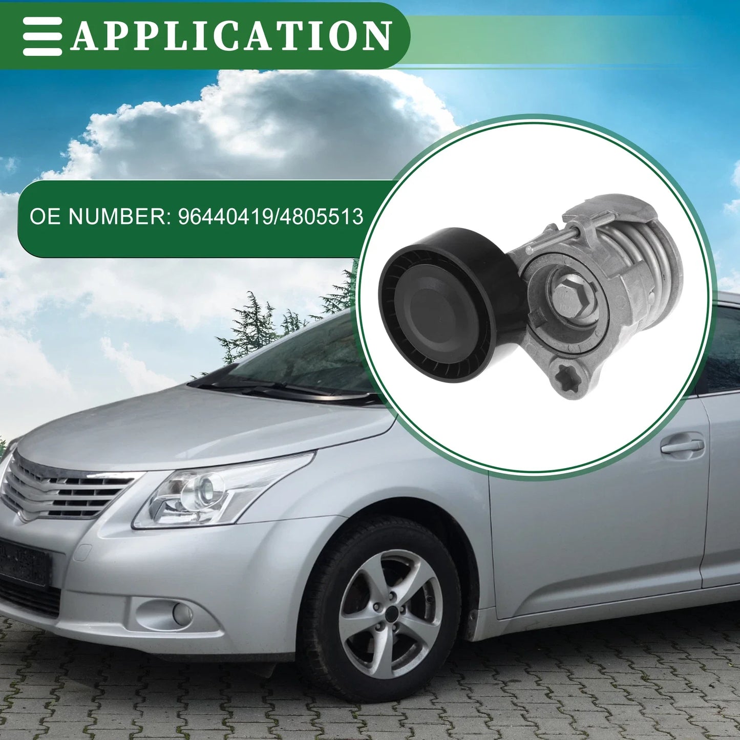 Belt Tensioner Pulley Assembly for Chevrolet Nubira Saloon (2003-2008)