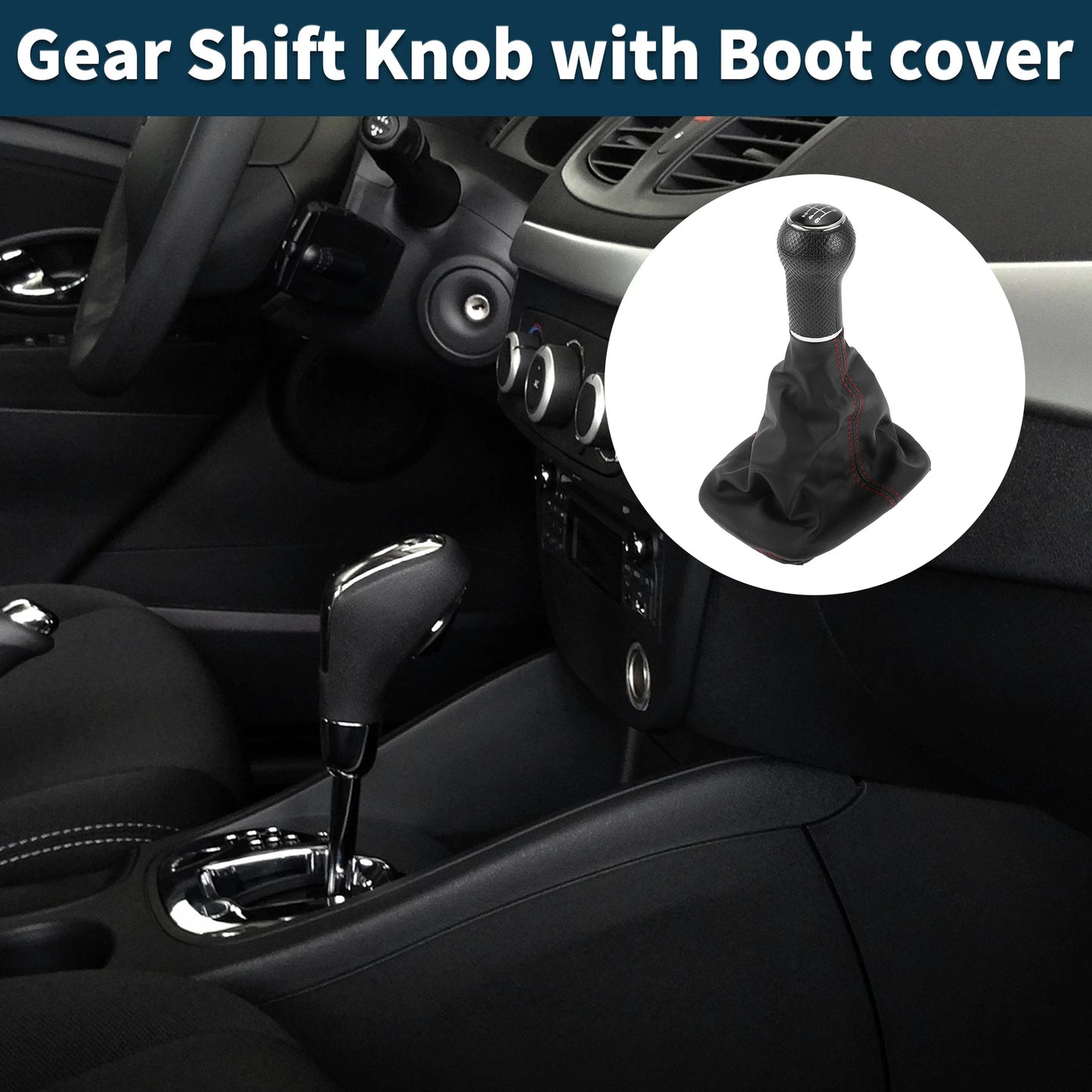 6 Speed Gear Shift Knob W/ Cover No. 1J0711113C for Volkswagen Golf (1998–2006)