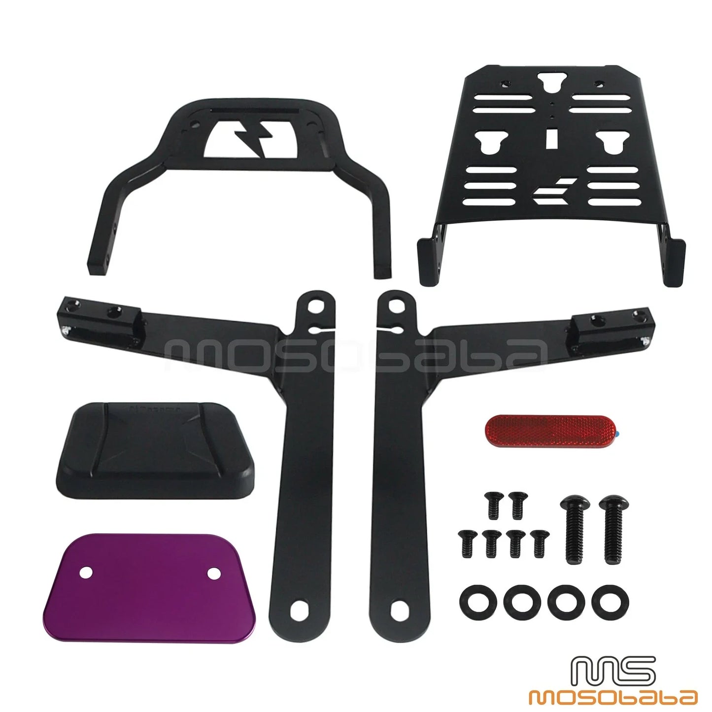 Low Profile Luggage Rack Sissy Bar for Dyna Wide Glide FXDWG (2006-2009, 2015-2017)