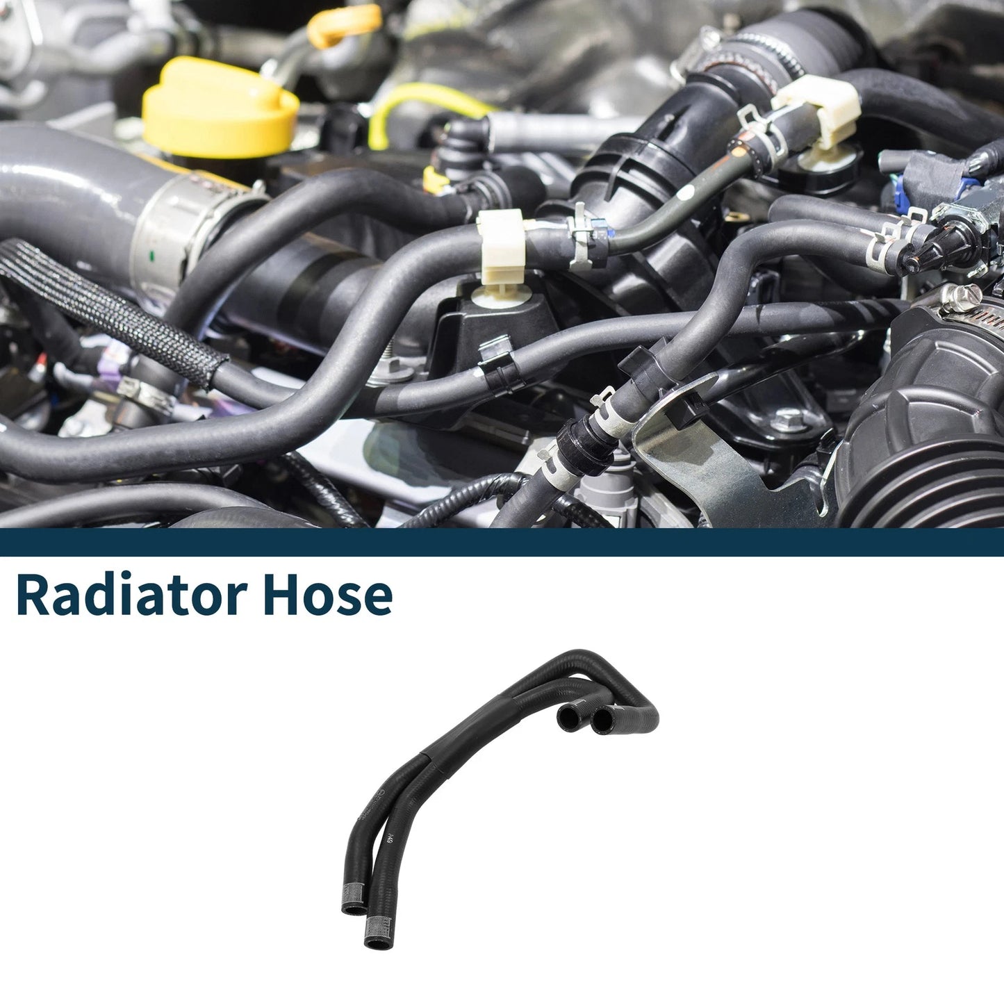 Radiator Hose for Porsche Cayenne (2009–2016) No. 95810607351 Rubber