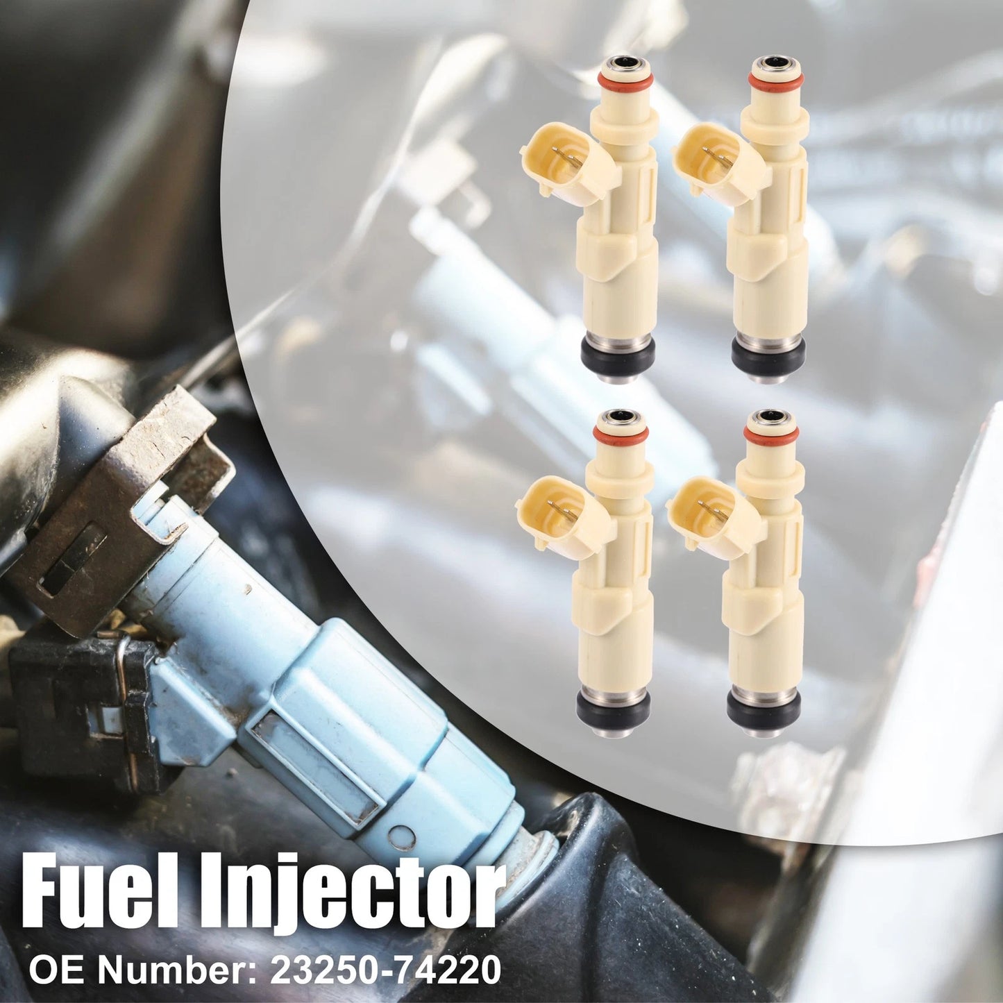 Set of 4 Fuel Injectors for Toyota Altezza SXE10 3SGE (1998–2005) 23250-74220