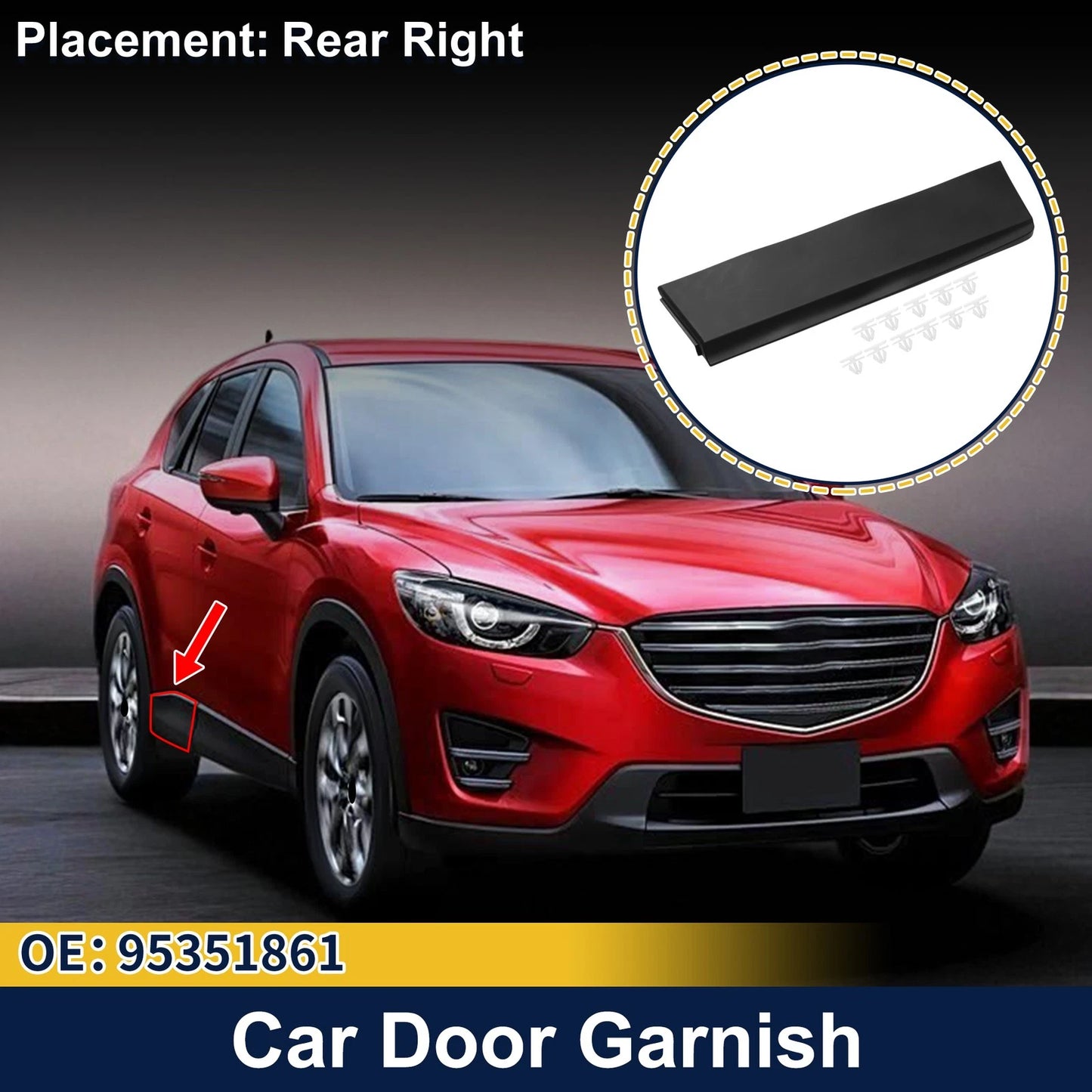 Door Side Lower Trim Garnish No.95351861 for Chevrolet Trax (2013–2020)