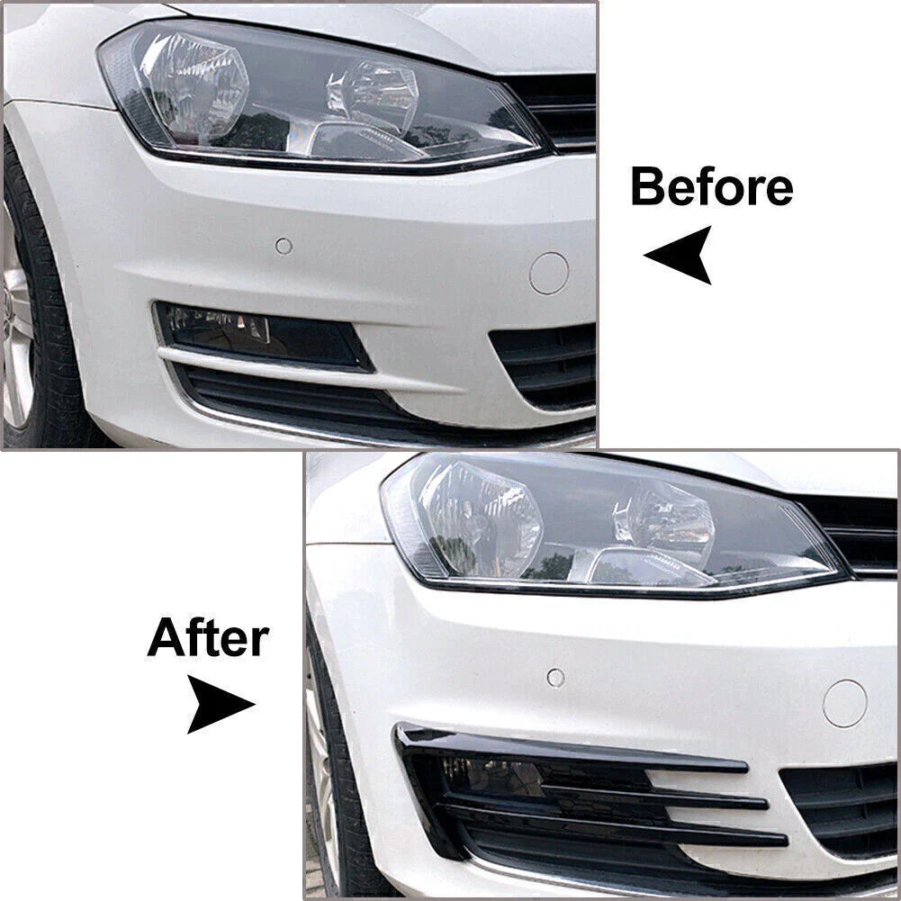Black Fog Light Lamp Cover for Volkswagen Golf MK7 (2013-2016)