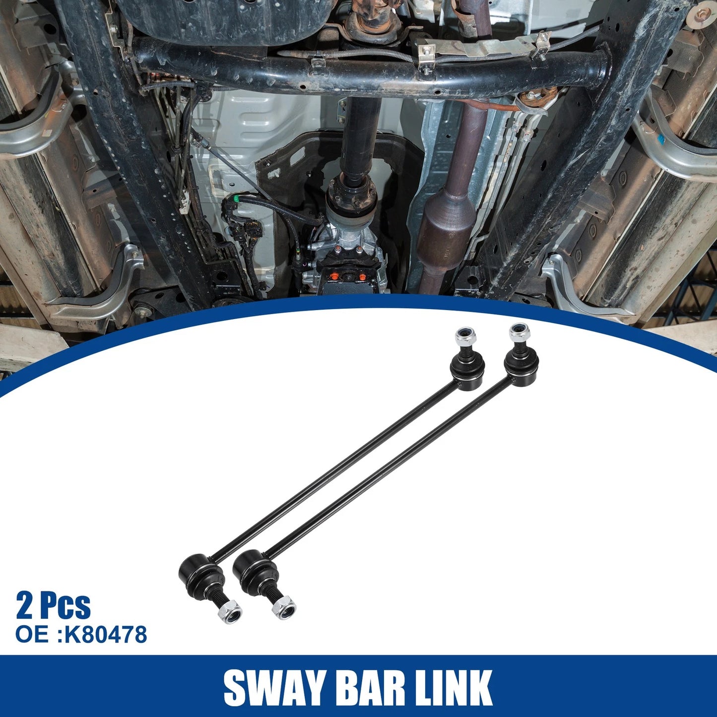 2X Front Sway Bar Link Stabilizer End Link for Audi A3 (2006–2013)