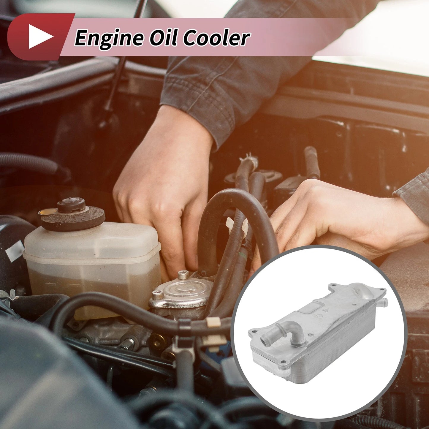 Engine Oil Cooler for Audi S6 (2013–2018) No. 4G0317021T