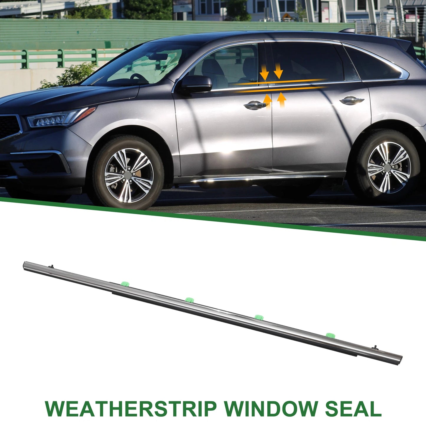 1 Pcs Rear Left Window Seal No. 72950TX4A01 for Acura RDX (2013–2018)