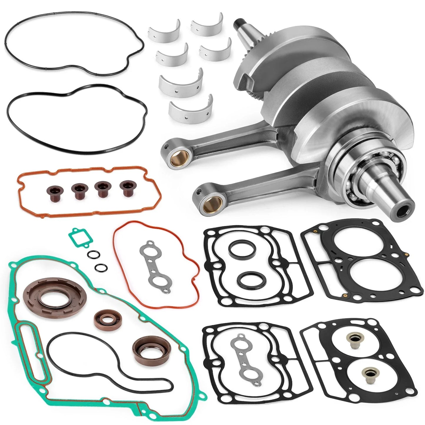 Crankshaft & Bearings & Gasket Seal Rebuild Kit for Polaris RZR 800 (2008–2014)