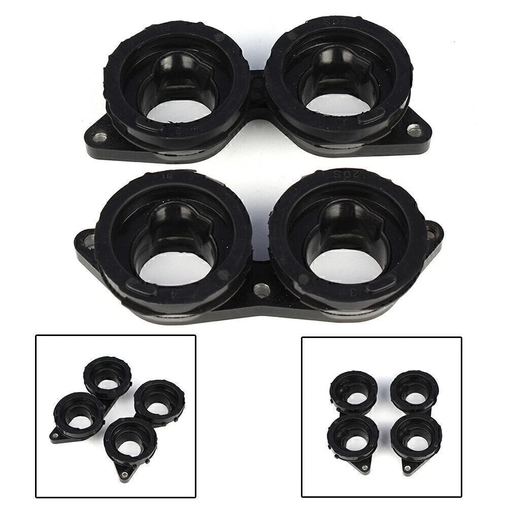 Set of 4 Carburetor Joint Intake Manifold Boots for Yamaha FZ6R XJ6 (2009–2017)