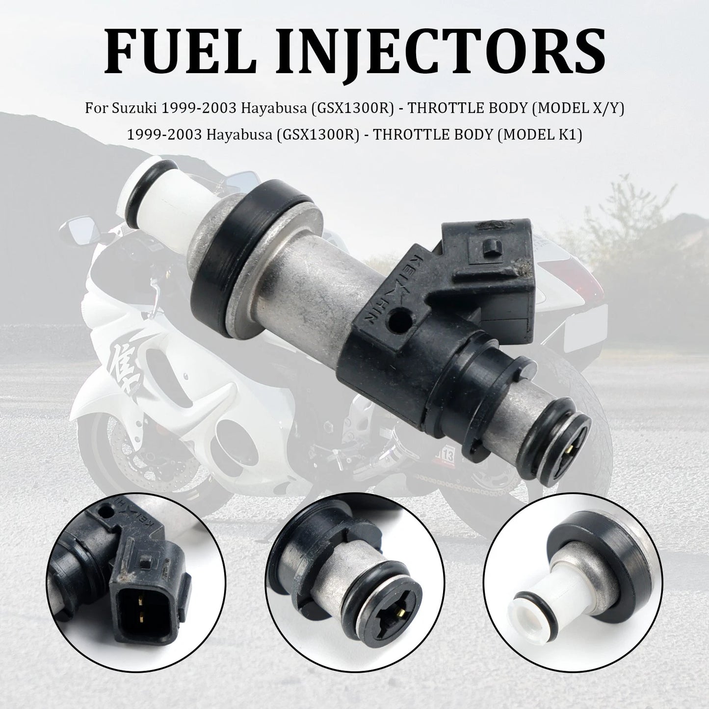 Fuel Injectors 06164-P8E-A00 15710-24F00 for Suzuki GSX-R750 GSX-R600 (2000–2006)
