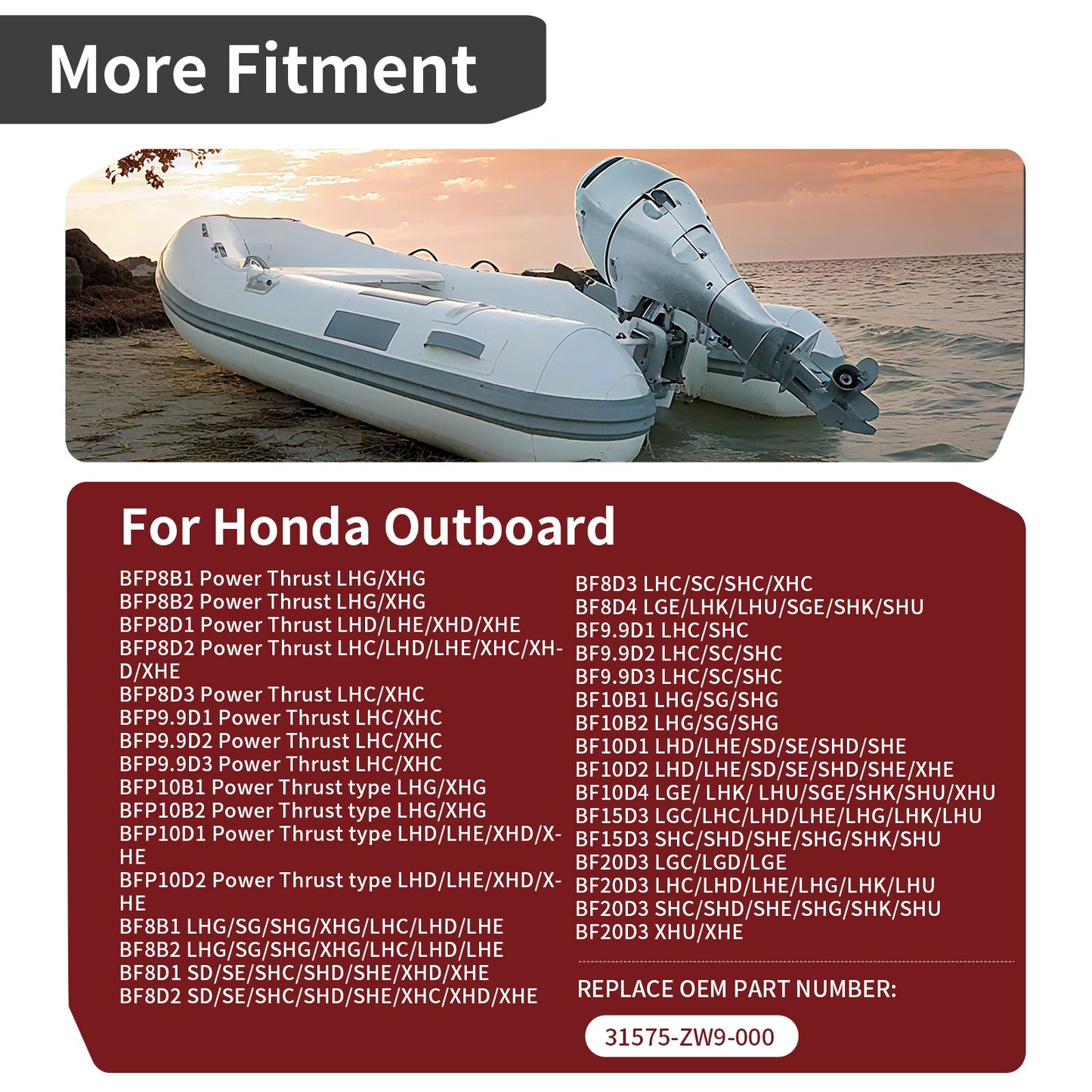 Battery Charge Wire for Honda Outboard BFP 8 9.9 10 (2015–2023)