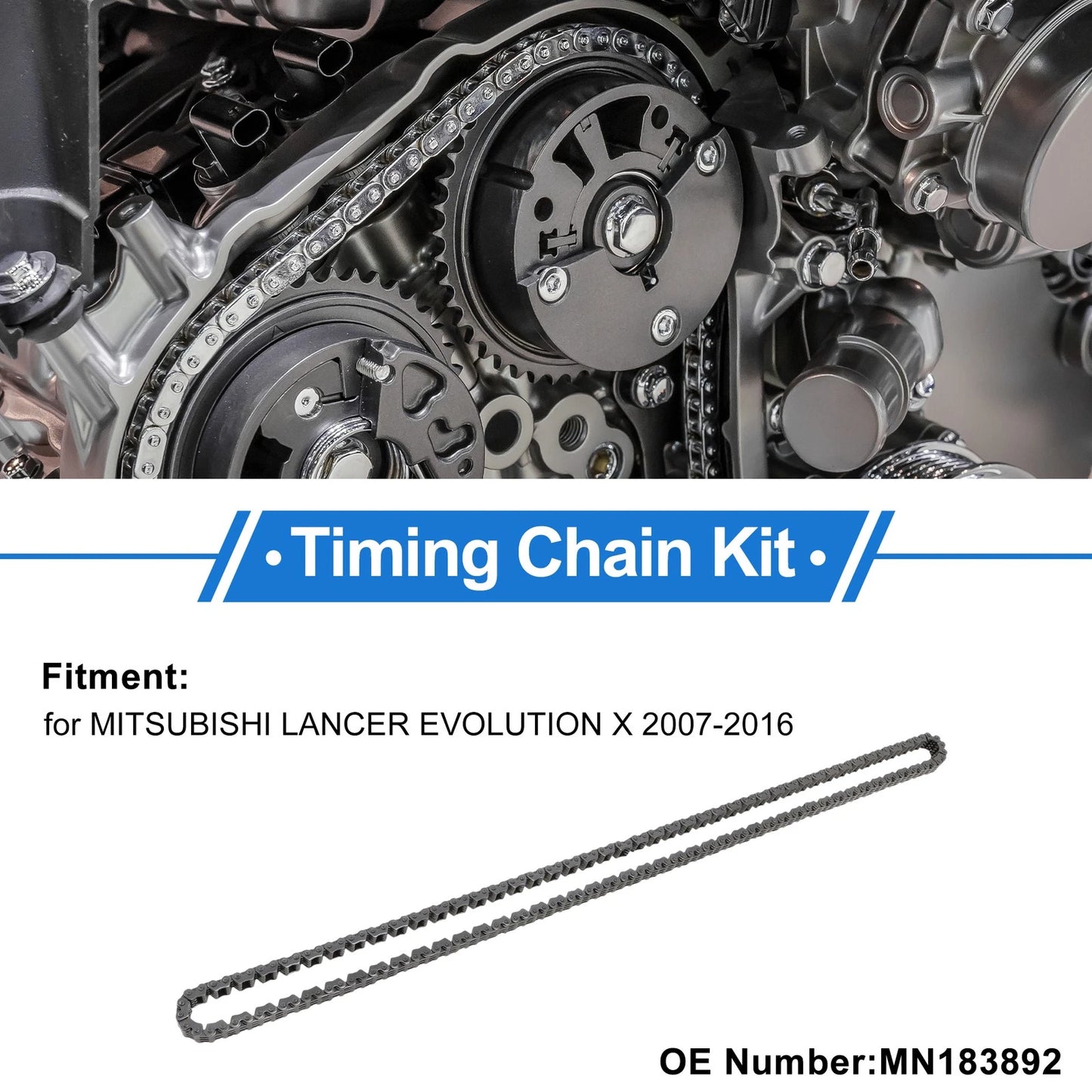 Timing Chain Kit for Mitsubishi Lancer Evolution X (2007–2016) No.MN183892