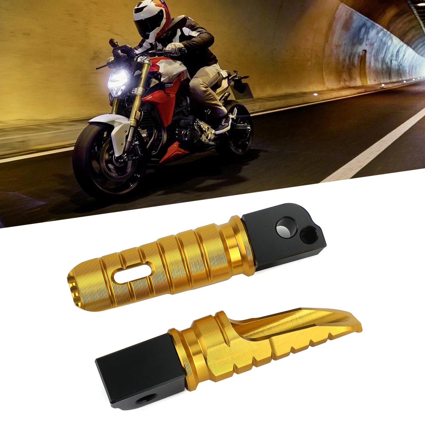 Rear Footrest for BMW R Ninet F900R F900XR R1200R R1200RS R1250R (2014–2023) Gold E3