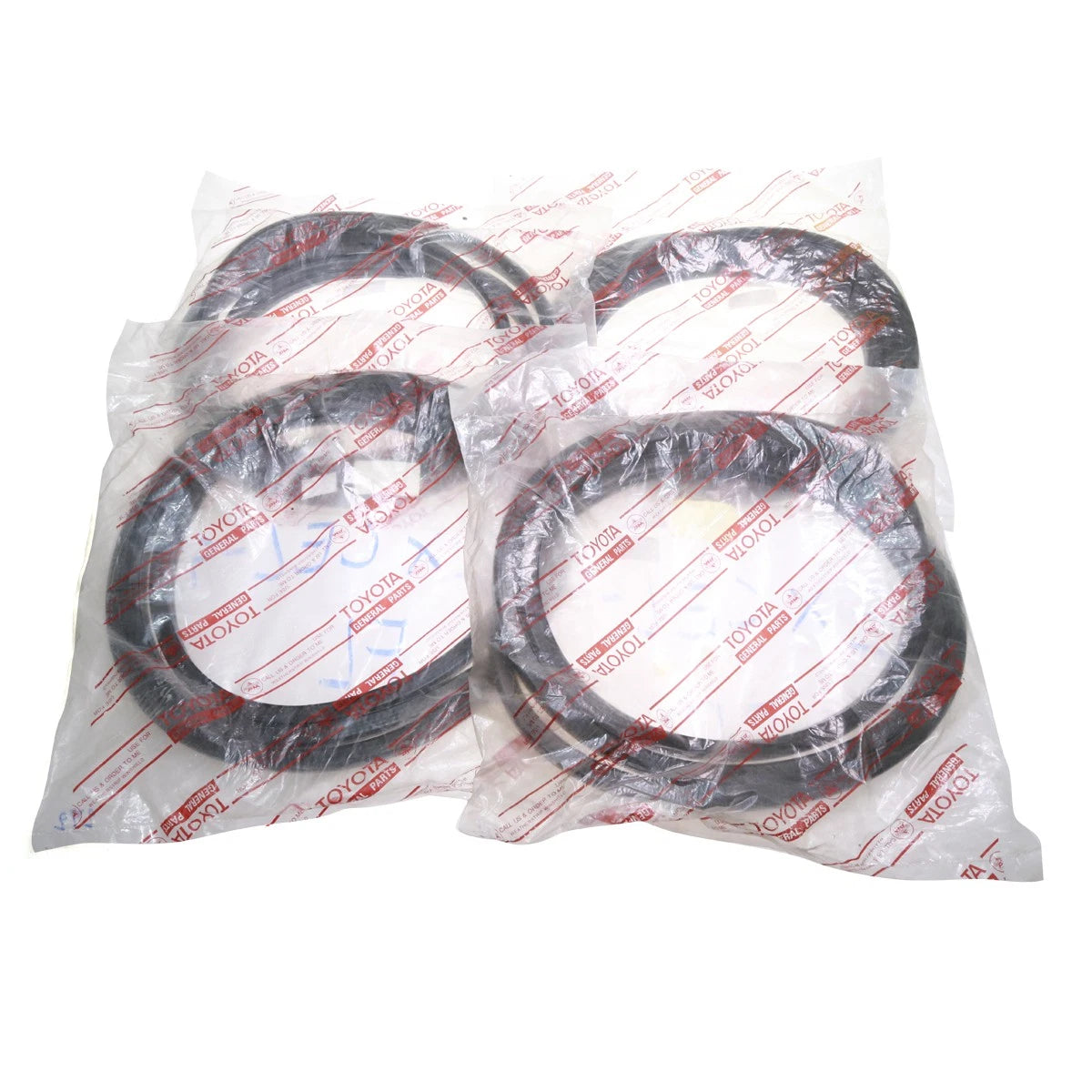 Set of 2 Weatherstrip Rubber Seals for Hyundai Excel X2 Sedan (1990–1994)