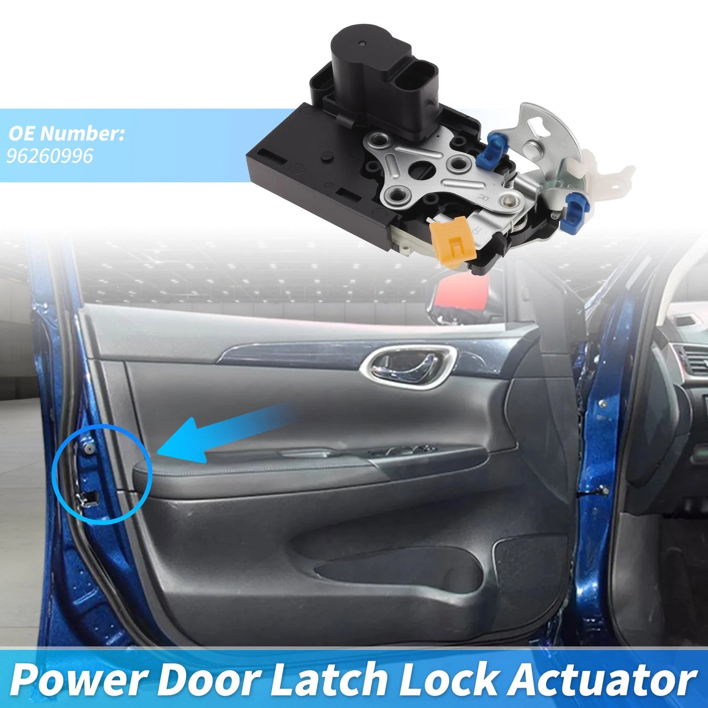 Rear Right Power Door Lock Actuator for Chevrolet Aveo (2004–2011) 96260996