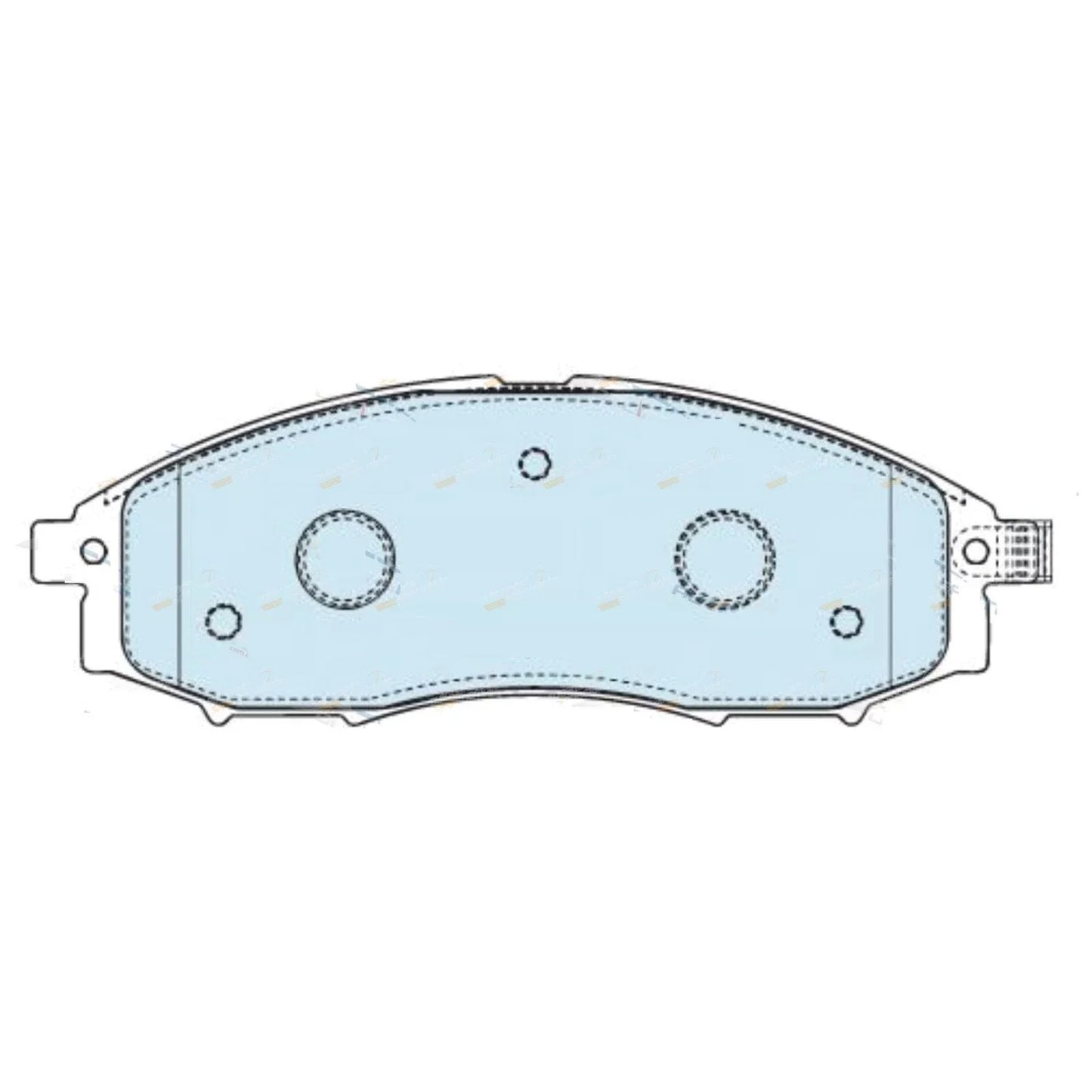 Front Disc Brake Pads Set for Nissan Navara D22 4x4 (1997-2016)