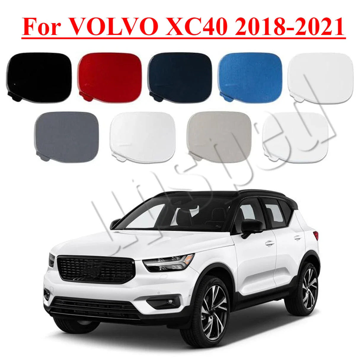 Front Rear Bumper Tow Hook Hole Eye Cover Cap for Volvo XC40 (2018–2021)