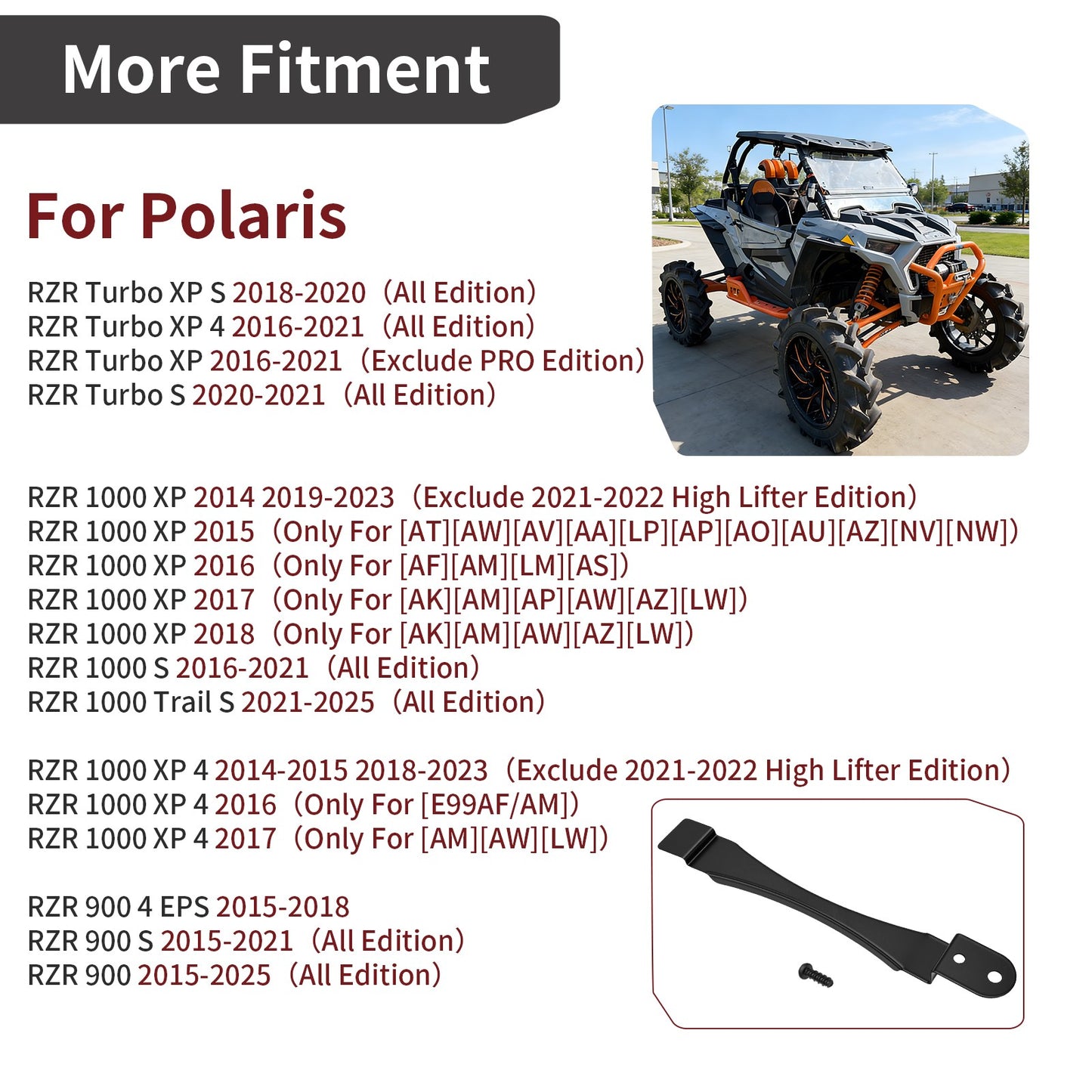 Battery Strap for Polaris RZR 1000 900 Turbo XP (2014–2023)