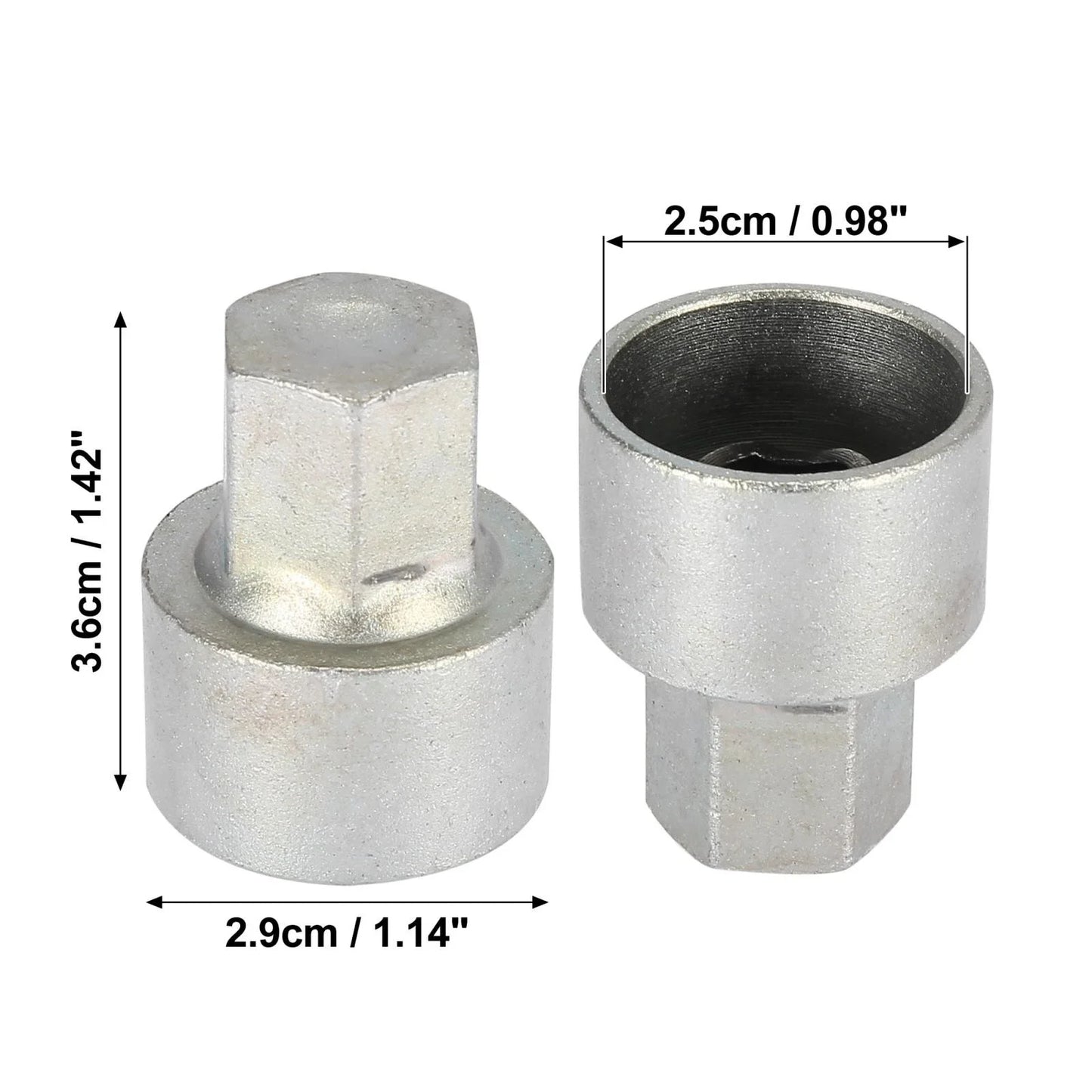 Wheel Lock Lug Nut Anti Theft Lug Nut Screw Removal Key for BMW 3/5/7 Series