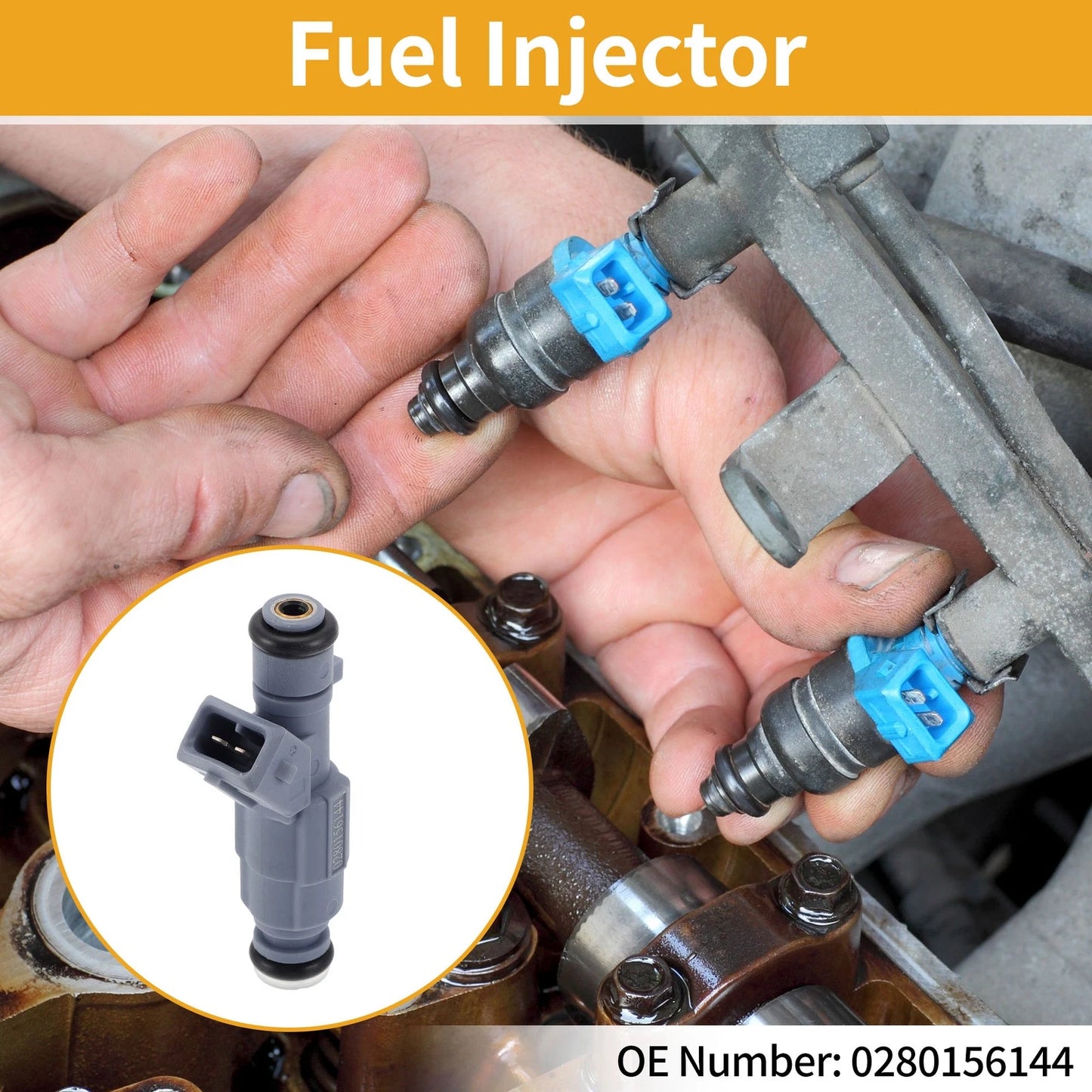 1 Pc Fuel Injector No.0280156144 for Volkswagen Golf (2001–2005)