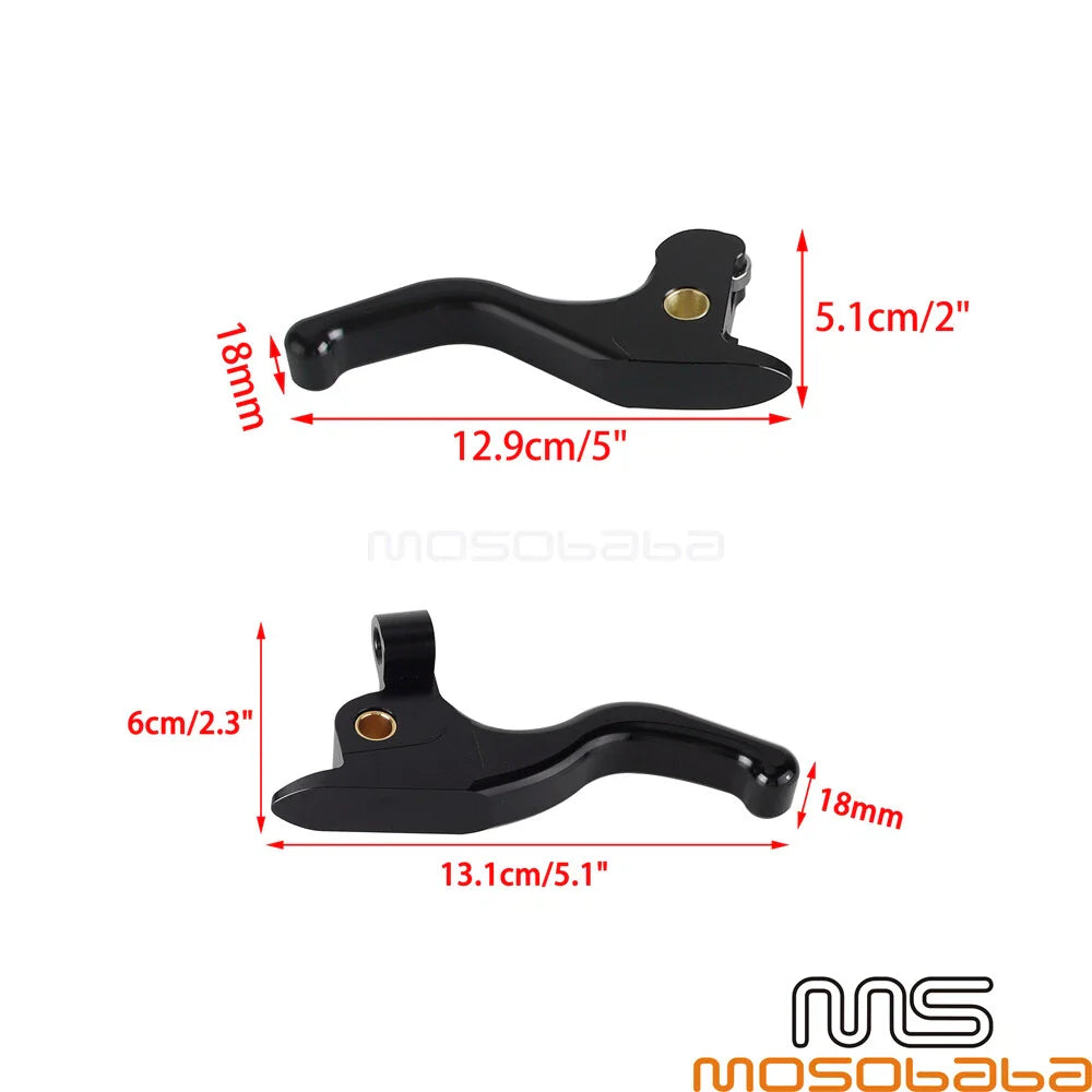Finger Red Hand Brake Clutch Levers for Harley Street Glide Special (2014-2023)