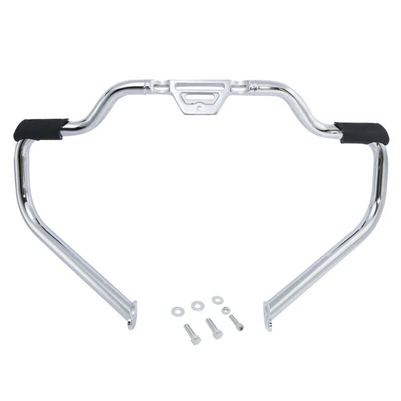Chrome Mustache Highway Engine Guard Bar for Harley Softail (2000-2017)