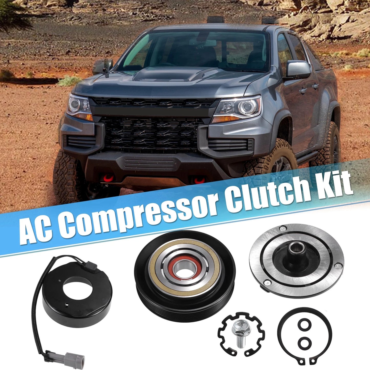AC Compressor Clutch Kit for Chevrolet Colorado (2004–2006) 4CYL 2.8L
