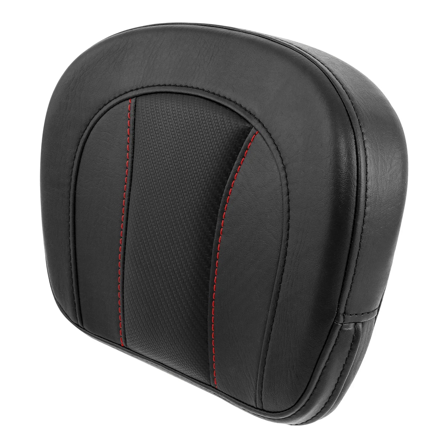 Passenger Sissy Bar Backrest Red Stitching for Harley Touring Street Glide