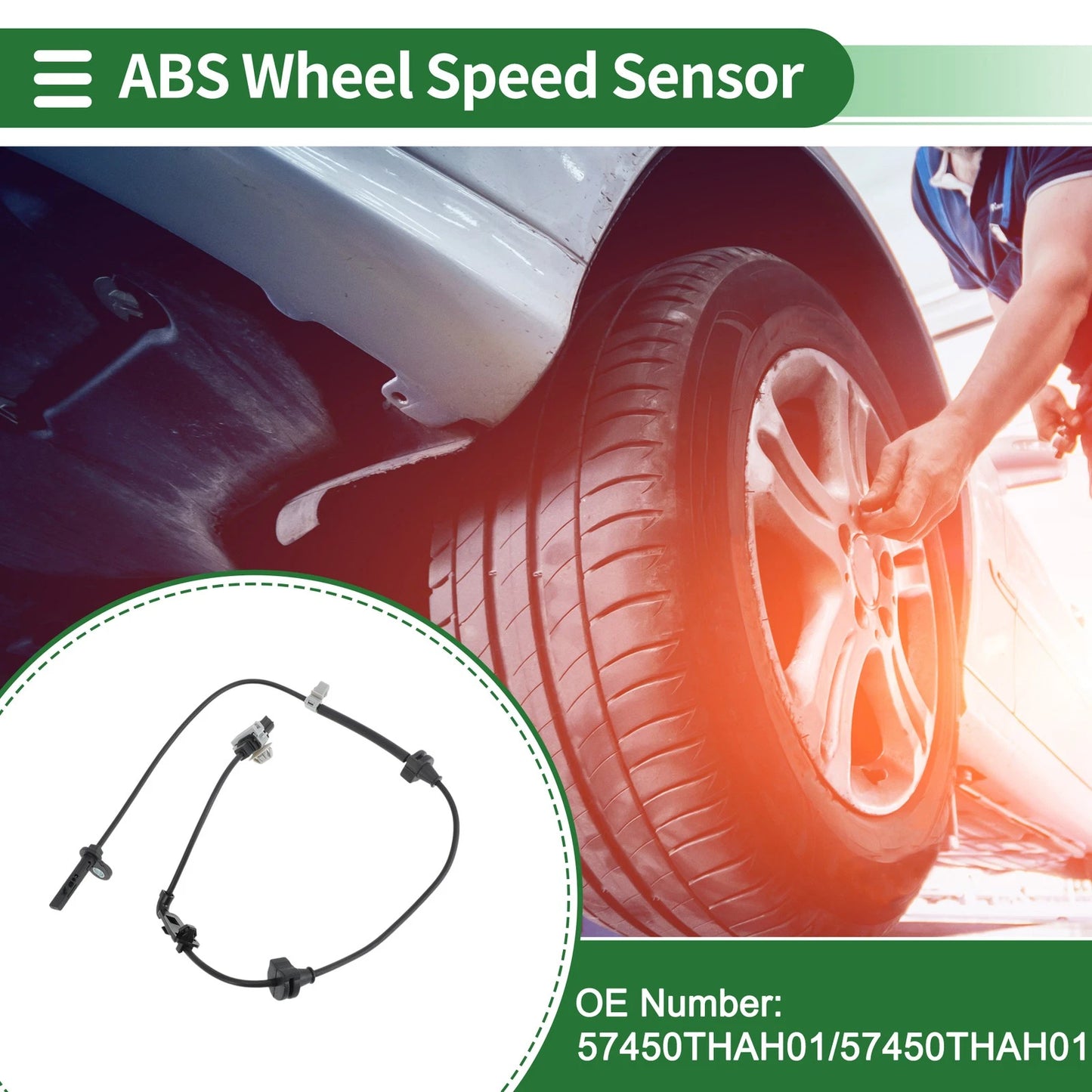 ABS Wheel Speed Sensor No. 57450THAH01 for Honda Avancier (2019–2021)