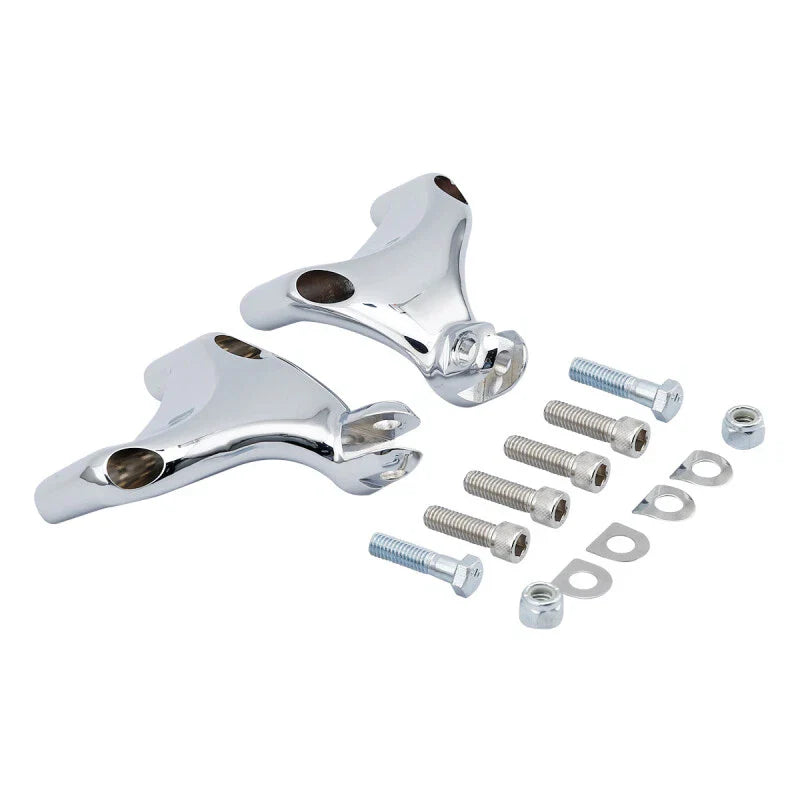 Chrome Passenger Footpeg Mounts for Harley Sportster (2004-2013)