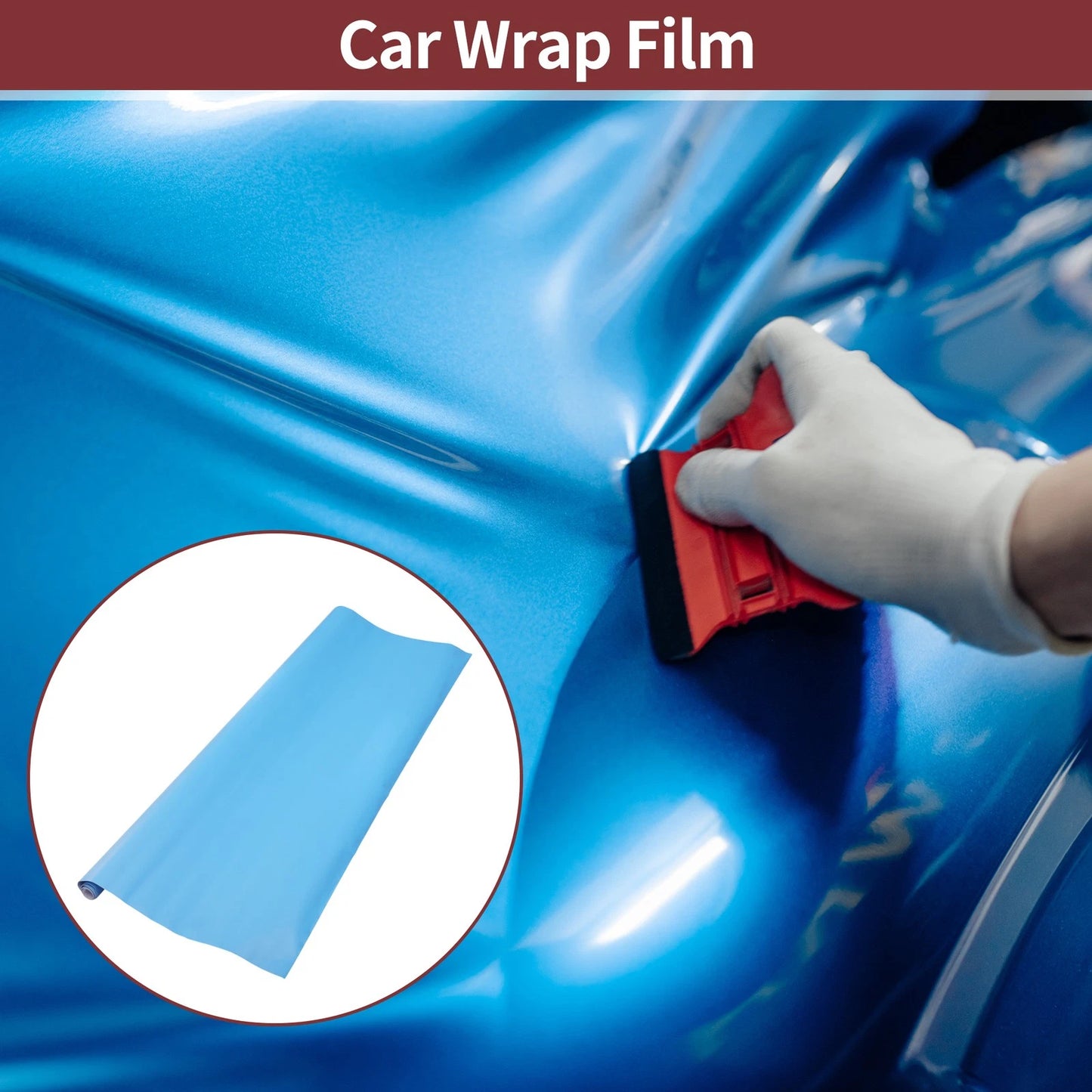 Matte Light Blue Vinyl Wrap Film 213x152cm (Universal)