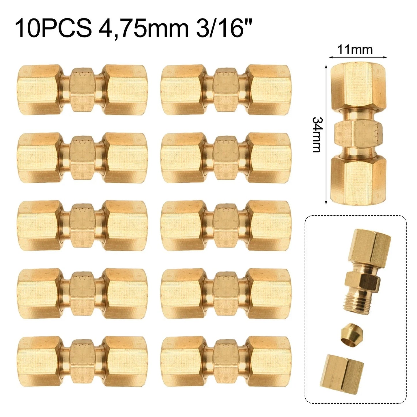 Brake Line Connector M10 for Ford