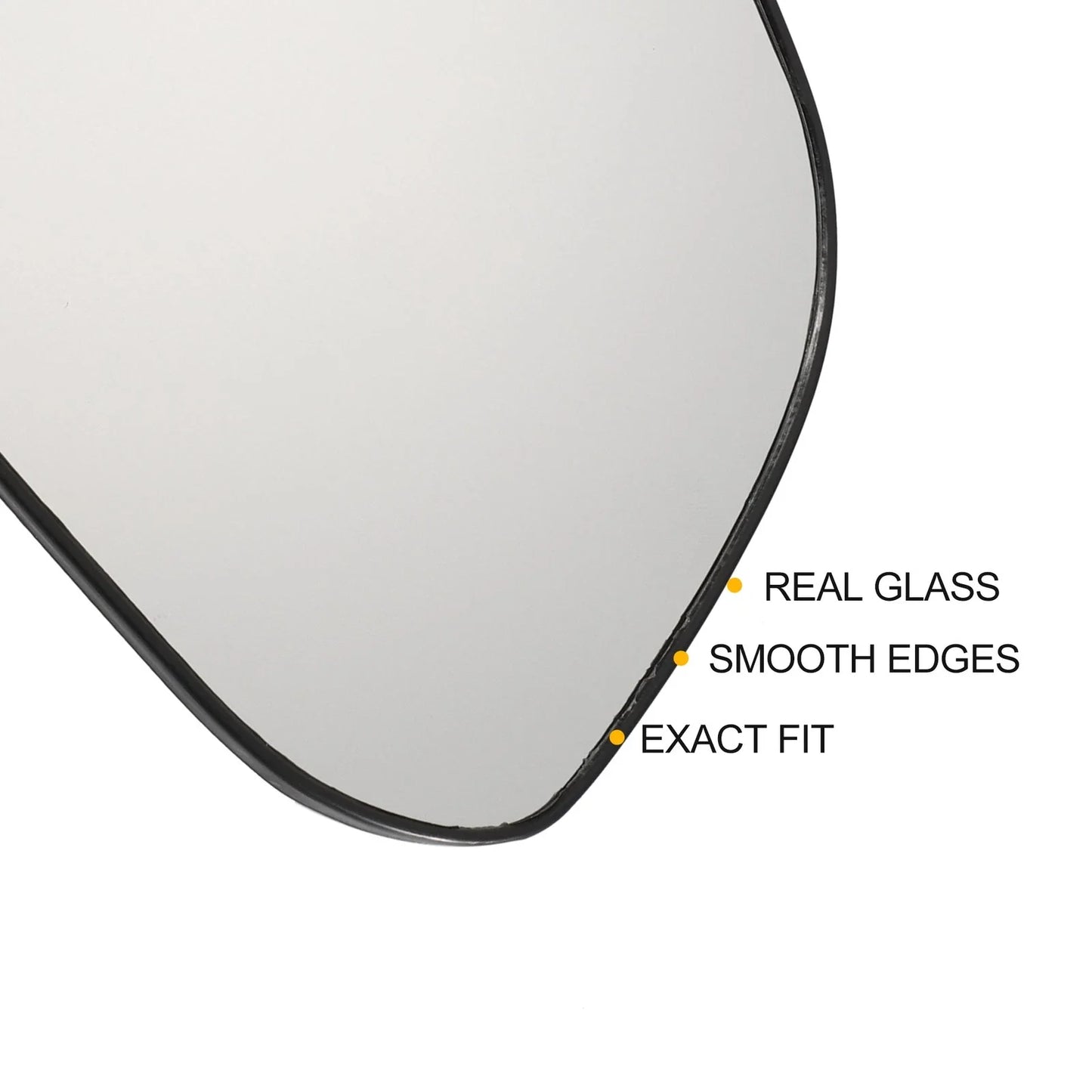 Right Side White Mirror Glass for Hyundai I10 (2013-2019)