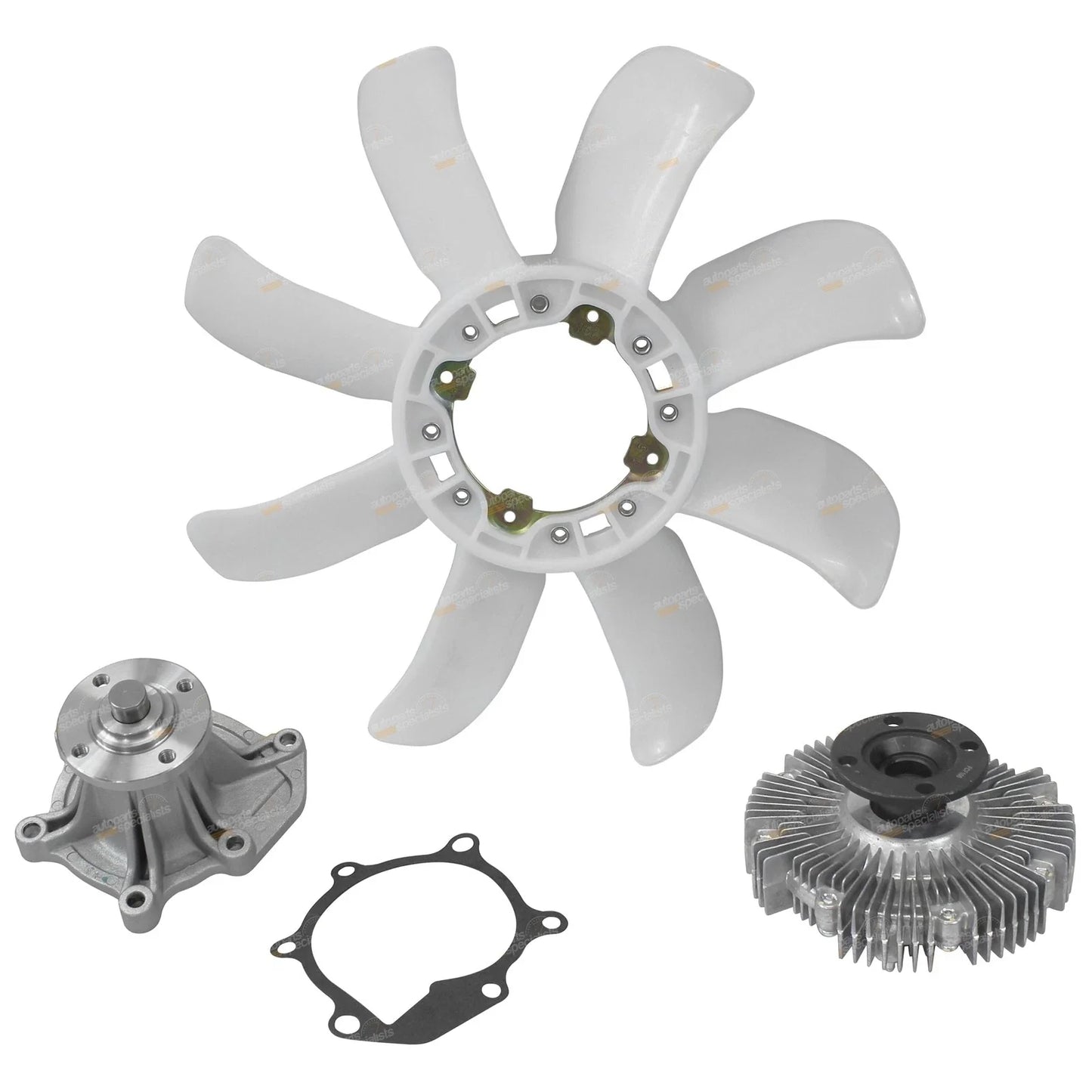 Water Pump Fan Clutch & Blade for Landcruiser FZJ (1992–2007)