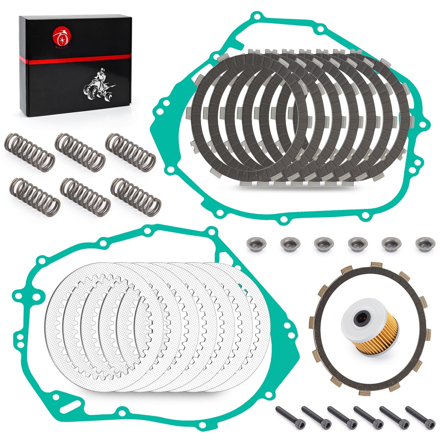 Clutch Plates Kit with Oil Filter for Polaris Predator 500 (2003–2007)