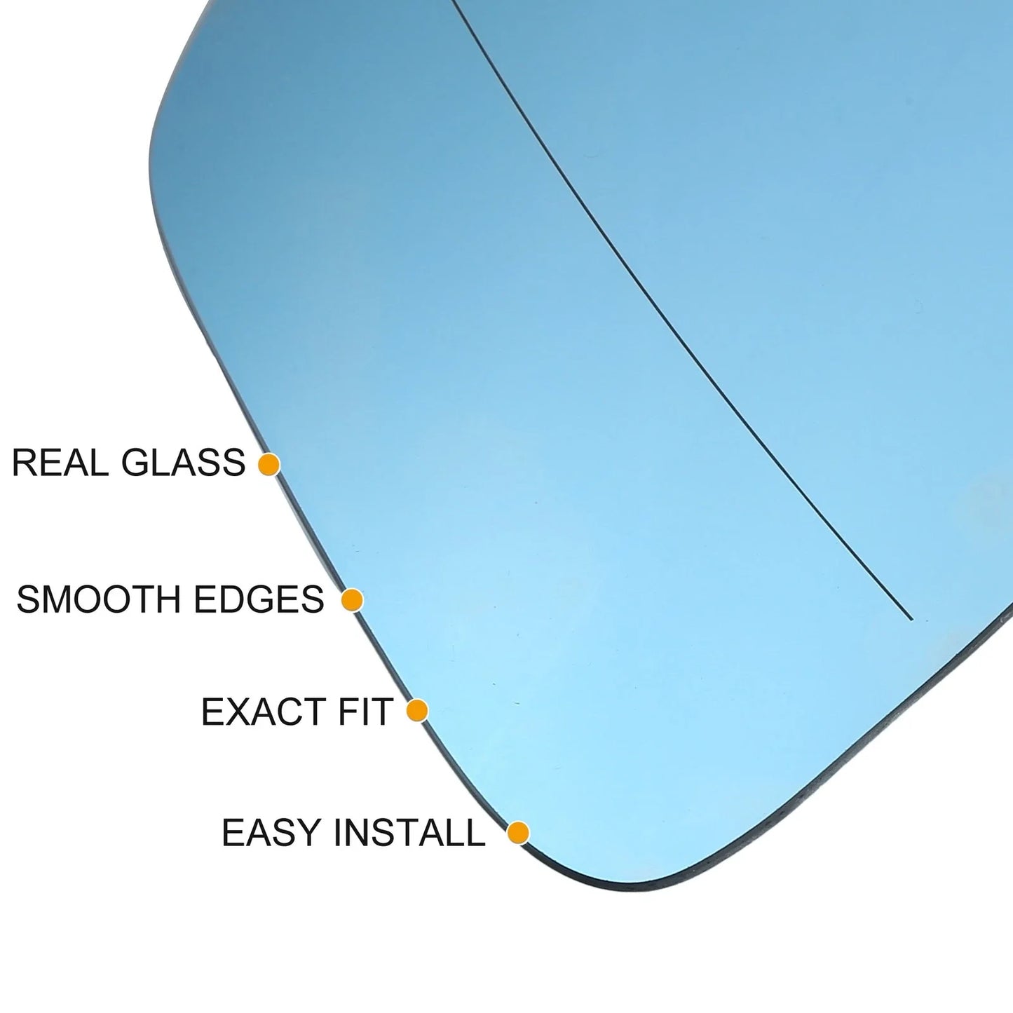 1 Pair Mirror Glass Replacement for BMW 740Li 550i