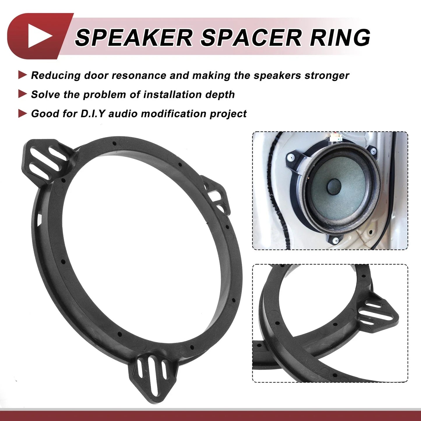 Speaker Spacer Ring Adaptor for Honda Civic 2001-2005 Rear 6.5" (2 Pcs)