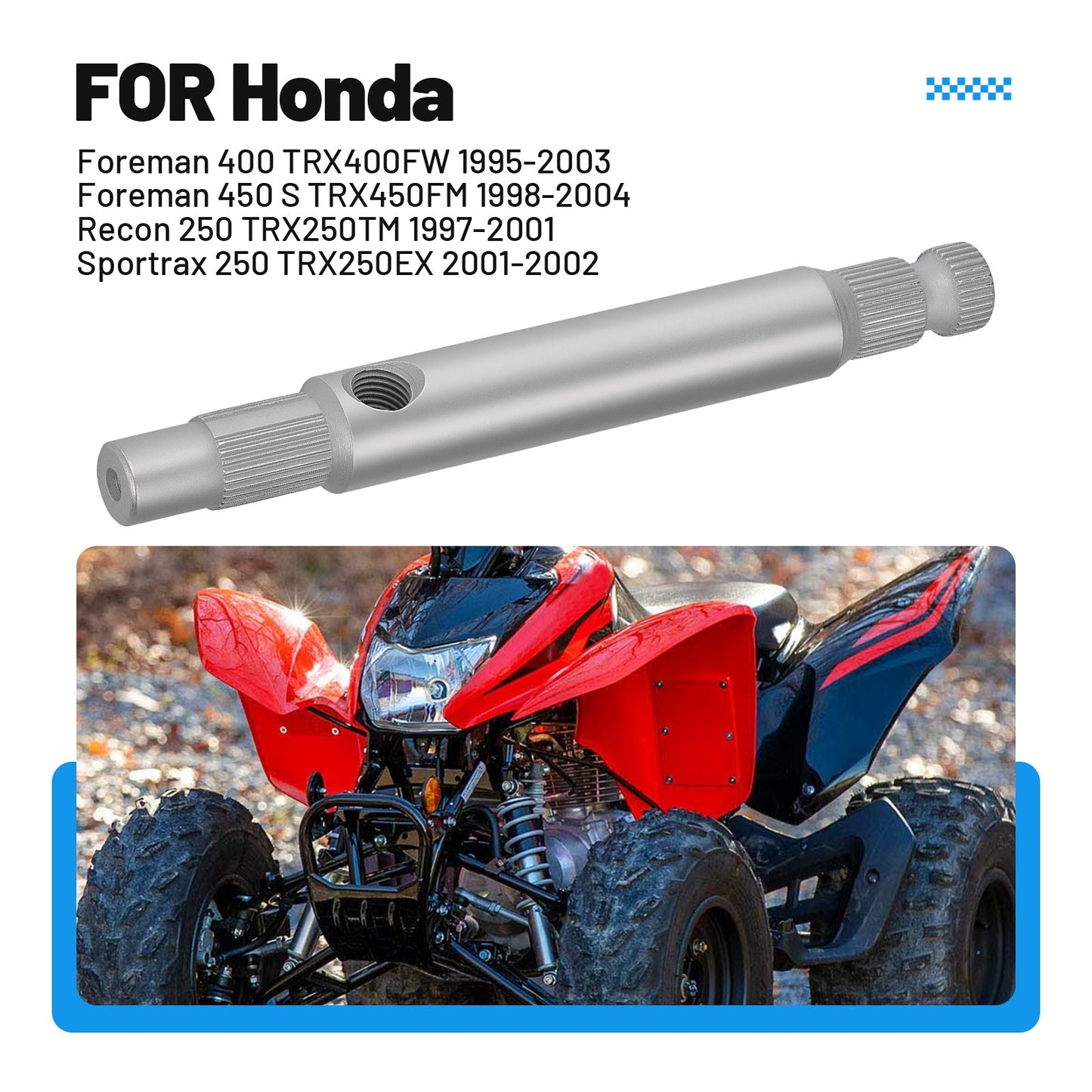 Gearshift Spindle for Honda Foreman 400/450 (1995–2004)