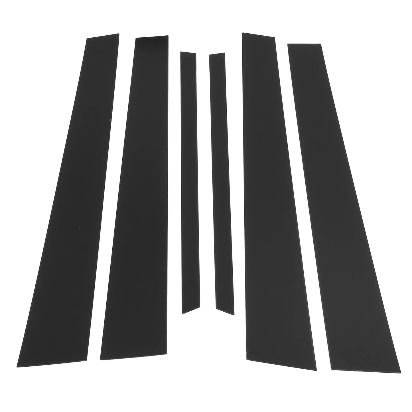 6 Pcs Door Pillar Window Trim for Lexus LS (2001–2006) Black