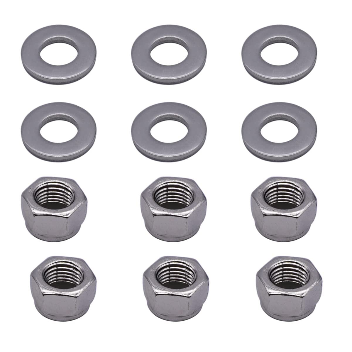 6 Packs Nut & Washer Kit for Mercury (Fits Various Models)