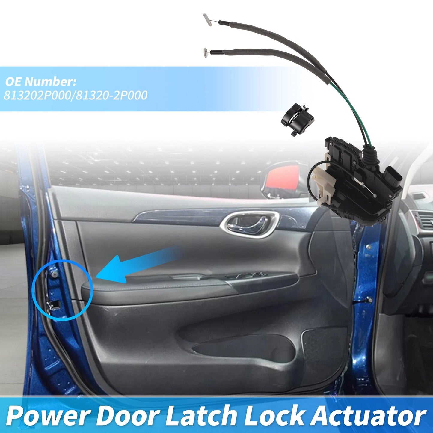 Front Passenger Side Power Door Lock Actuator for Kia Sorento (2011–2015)