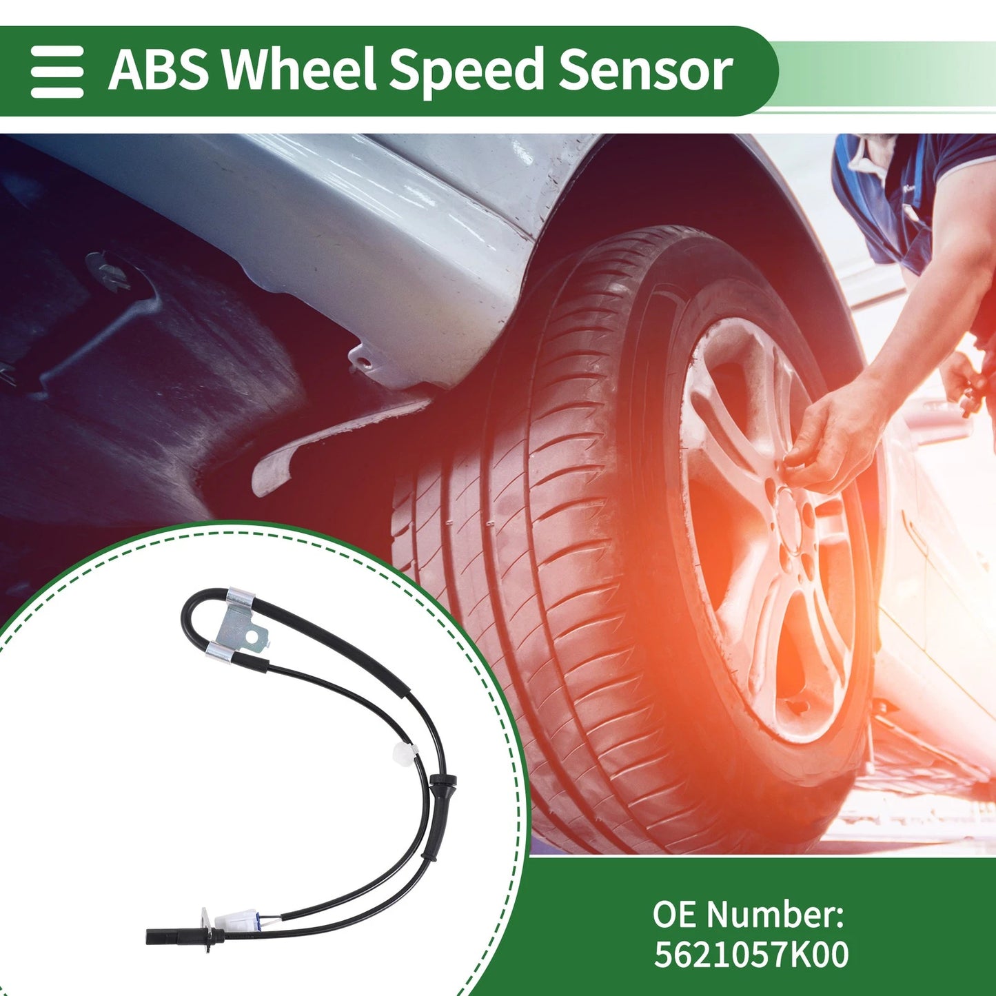 ABS Wheel Speed Sensor No. 5621057K00 for Suzuki Swift III (2005)