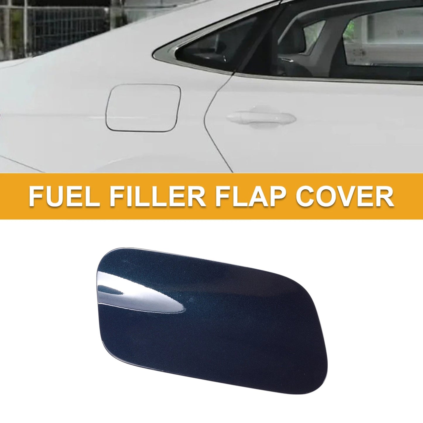 Fuel Tank Door Cap for Audi A7 (2019–2024) Clip Type No. 4K8809907 Electric Blue ABS