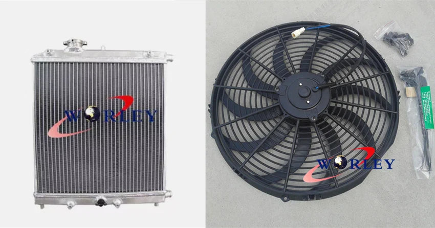Aluminum Heat Exchanger for Air to Water Intercooler + Fan