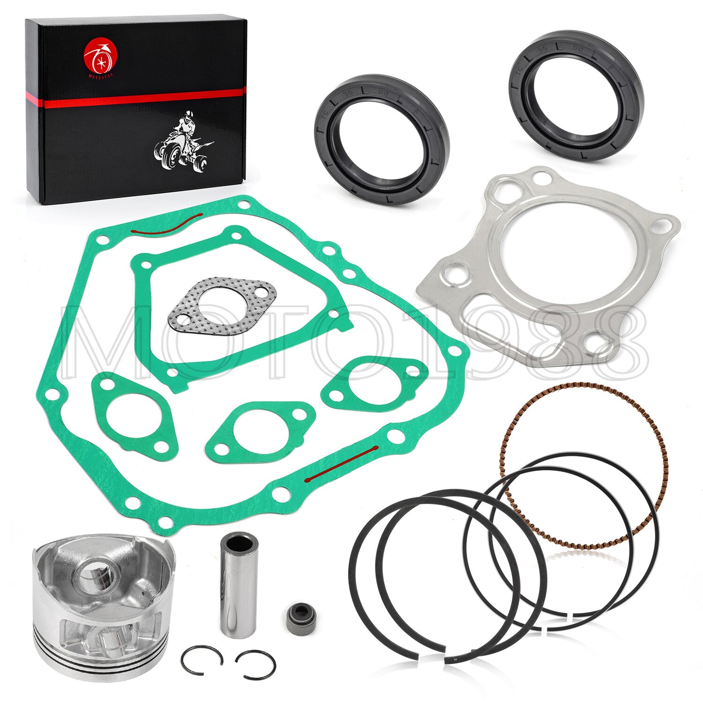 Piston Ring Gasket Seal Rebuild Kit for Yamaha Golf Cart (1996–2002)
