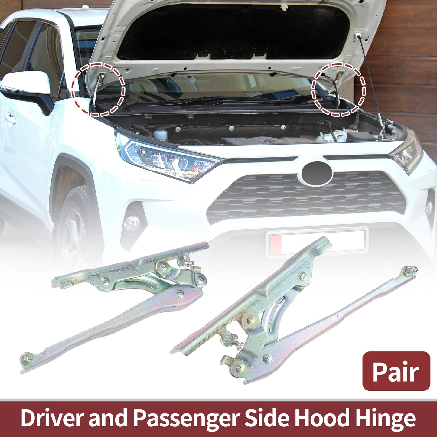 Hood Hinges for Kia Optima (2016) - Pair No. 79120D4010