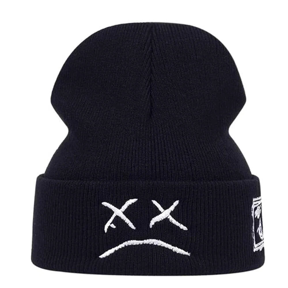 Crying Face Winter Beanie Hat for Fashion Lovers