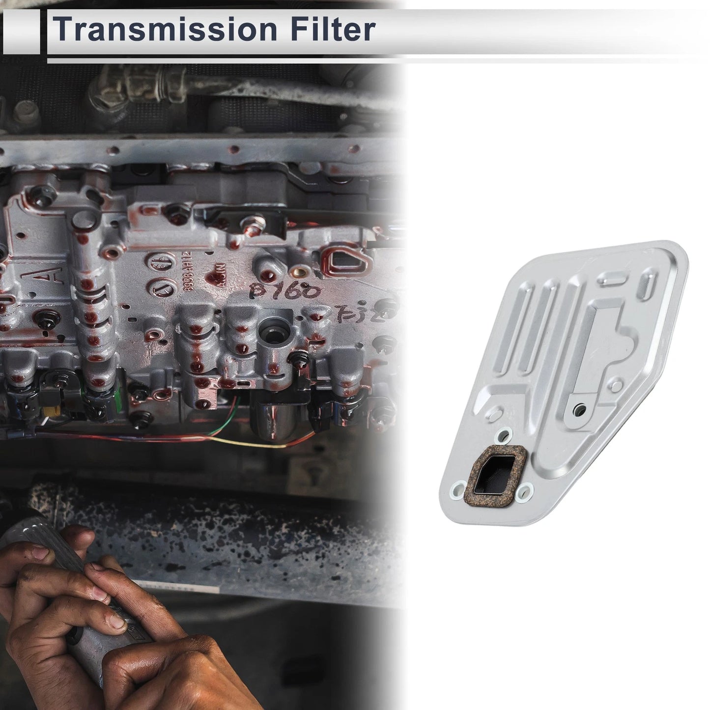 Transmission Filter KM175/KM176 No.MD737840 for Mitsubishi Galant (1992–1998)