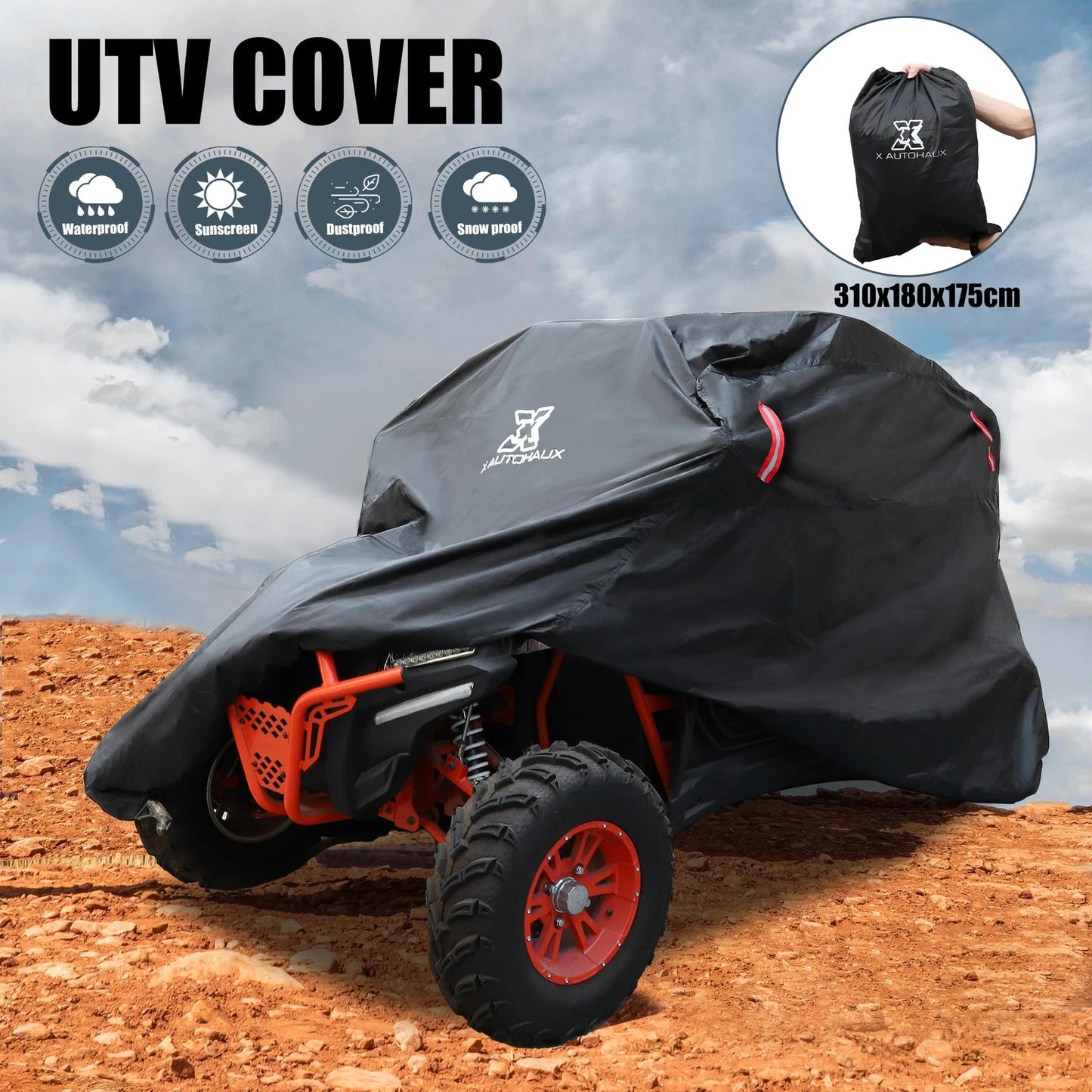 UTV Cover for Polaris RZR XP 1000 900 800 Turbo (Waterproof, Full Cover)