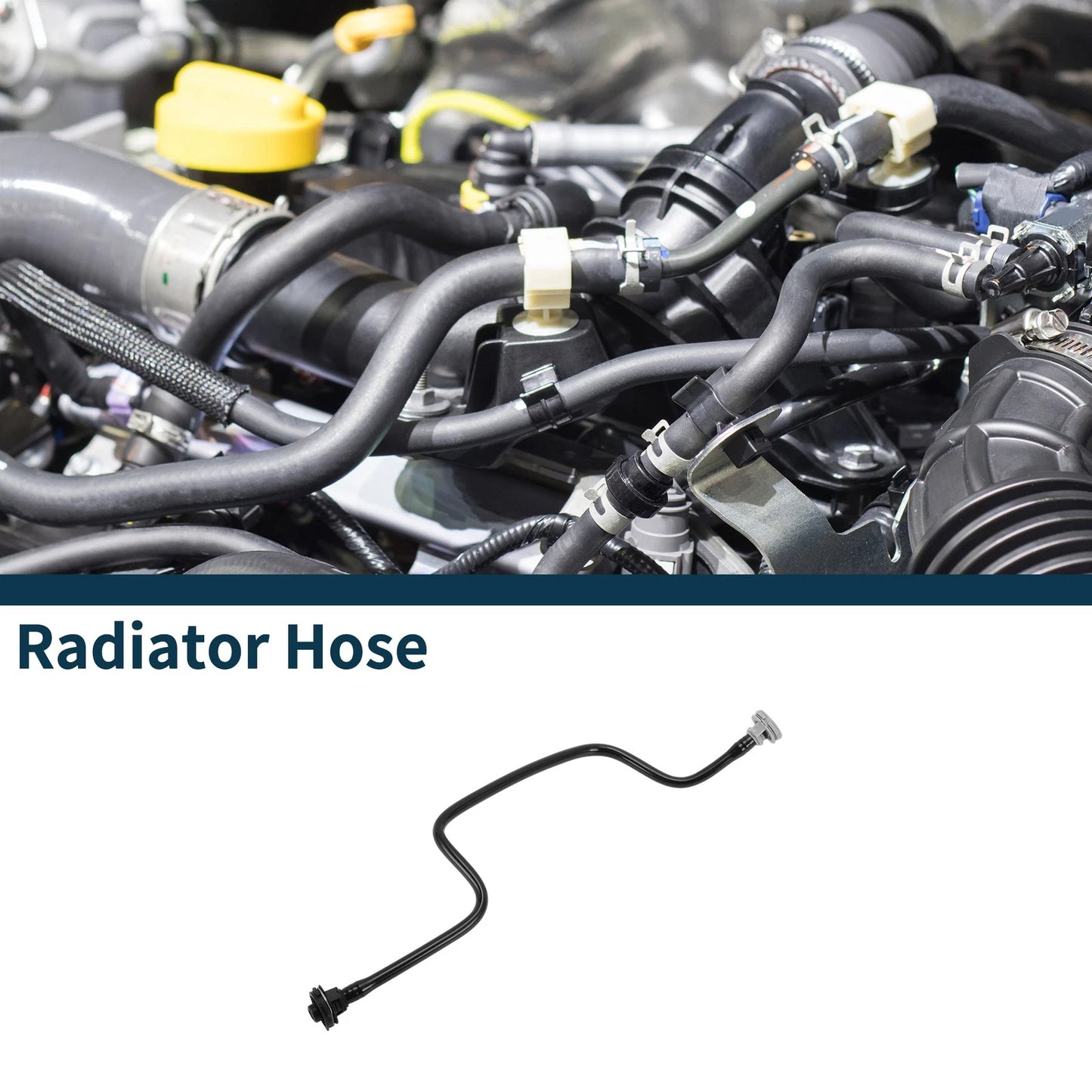 Radiator Hose for Porsche Macan (2014) No. 95B122447F Rubber Coolant Pipe