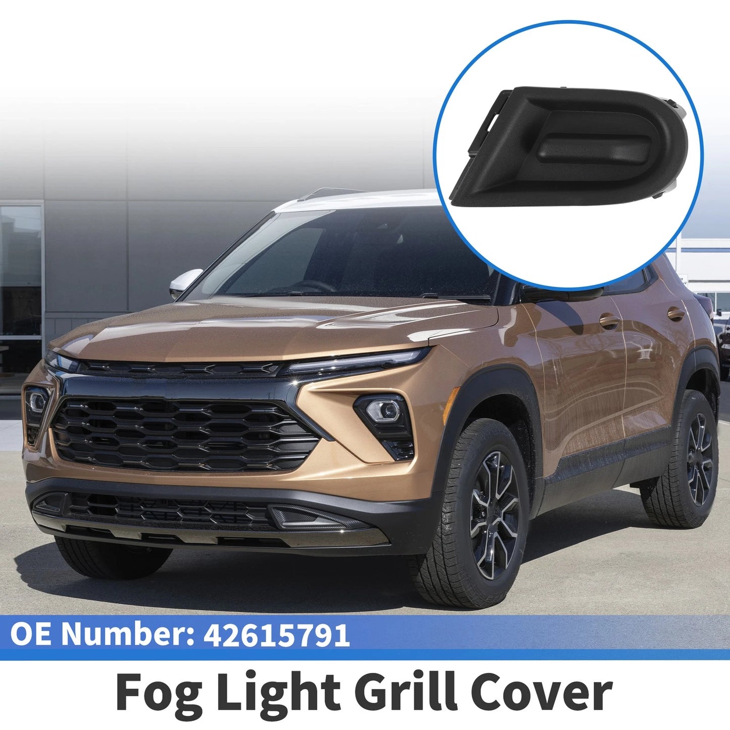 1 Pc Fog Light Grill for Chevrolet Trailblazer (2021–2023) No. 42615791